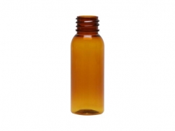 1 oz. Amber 20-410 Round Bullet PET (BPA Free) Translucent Plastic Bottle w/ Sprayer or Treatment Pump 30% OFF (Stock)
