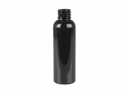 1 oz. Black 20-410 Round Bullet PET (BPA Free) Opaque Plastic Bottle with Fine Mist Sprayer (2 pc. set) 30% OFF (STOCK BOTTLES & SPRAYERS)