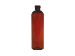 4 oz. Amber Dark 20-410 PET (BPA Free) Plastic Bullet Round Bottle w/ Fine Mist Sprayer or Lotion Pump (2 pc.) 30% OFF (Stock Item)