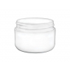 1 oz. White Plastic Double Wall 53-400 PP BPA FREE Jar w/ Colored Caps